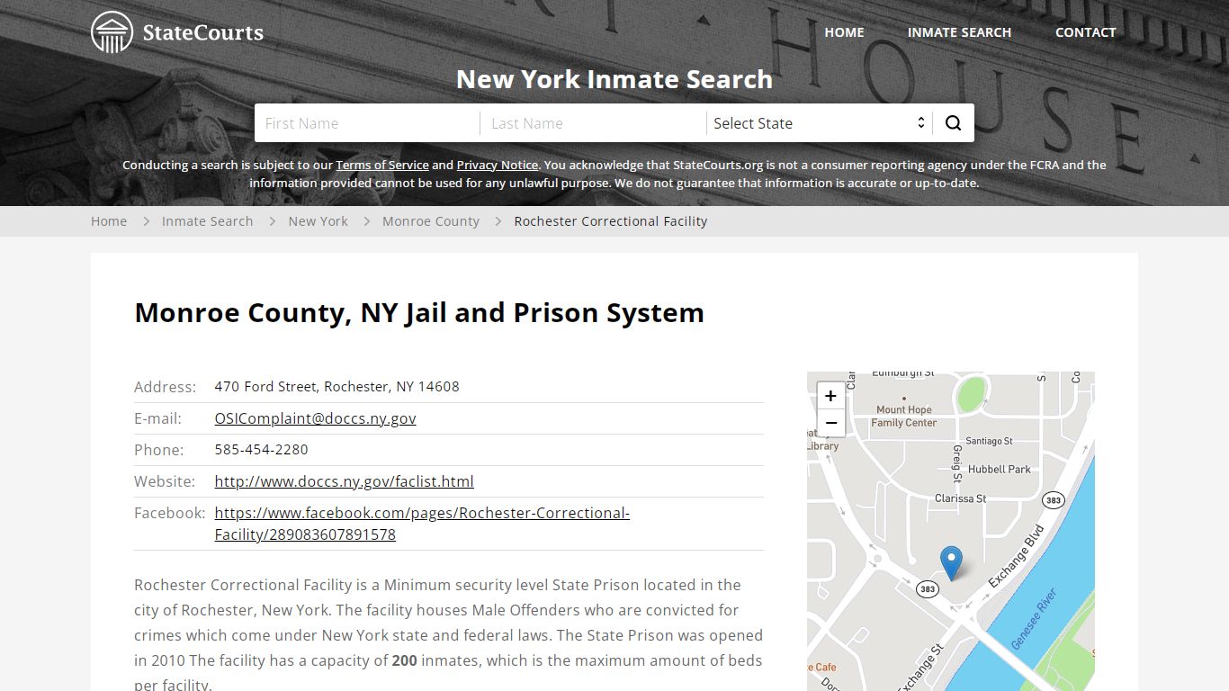 Rochester Correctional Facility Inmate Records Search, New ...